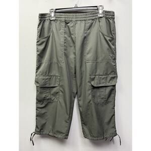 TRESPASS Adventure cropped pants Womens‎ medium black elastic waist pockets